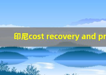 印尼cost recovery and profit